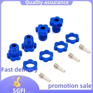 4Pcs 17mm Hex Nuts Splined Wheel Hubs 5353X for RC  1/10 E- Summit E-  3.3  Pro ,dark blue.fivepoint