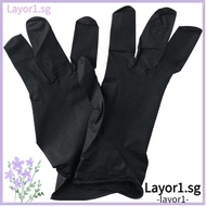 LAYOR1 100pcs Mechanics Gloves, Diamond Grip Rubber Nitrile Gloves, Wear-resistant Large 9.06in*3.86in Black Gloves Heavy Duty Building Industry