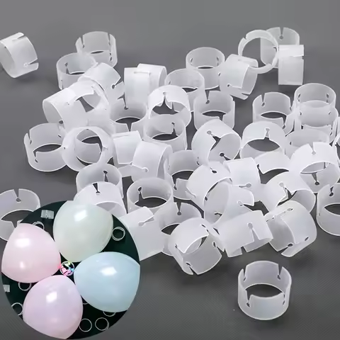 10/50/100Pcs Balloon Rings Buckle Round Balloon Arch Clip Balloon Connector 10/50/100Pcs for Birthda