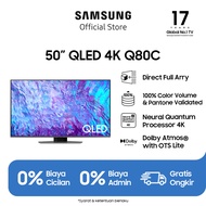 Samsung Smart TV 50 inch QLED 4K Q80C dengan Direct Full Array - QA50Q80CAKXXD