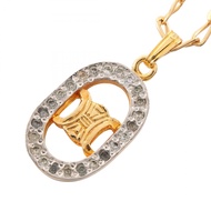 【二手】Celine CELINE項鍊，鍍金，女士項鍊，二手 B