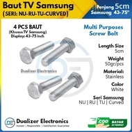 Populer Baut Bracket Tv Samsung Seri Nu Ru Curved 43-75 Inch Uhd Smart