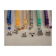 Pod 6 ( WITH BLACK COLOUR ) Tag Rantai Nama Kucing Cat Name Collar Adjustable Pet Cat Dog Kitten Pup