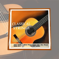 1/2/5 Sets Of Classic Guitar Strings - Bright Sounding Transparent Nylon Strings, Silvered Copper Al