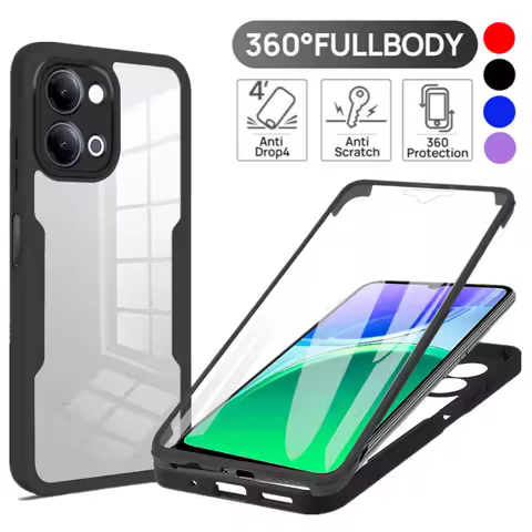 Full Body Protection Shockproof Case for Vivo Y05 Y11 Y21 5G Y11d Y31d 4G Protective Cover Screen Pr