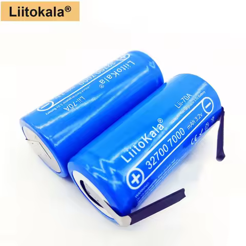 32700 LiFePO4 Battery 3.2V 7000mAh LiitoKala Lii-70A 55A High Power Rechargeable Battery