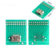 2Pcs/1pc Mini HDMI Test Adapter Board Type C Female Connector Interface 2x10Pin 20Pin 2.54mm PCB Tra