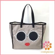 [ a-jolie ] pearl sunglasses-chan nylon BIG tote bag [Ship from Japan] PR0_AJYM-146_i ajolie