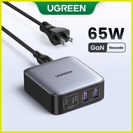 ◐ ◊ ☬ UGREEN 65W GaN Charger Desktop Laptop Fast Charger 4 in 1 Adapter For iPhone 14 13 12 Pro Max