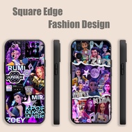 Casing For Vivo Y01 Y55 X80 Pro Y02s Y16 Y02A Y36 kpop demon hunters rumi zoey mira Purple aesthetic