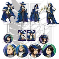 Anime Standee Model Attack on Titan AOT Acrylic Keychain Badge Eren Levi Annie Hange Extremely Beaut