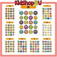 (10 Sheets) Cartoon Reward Paper Sticker Award Sticker for Party Bag Birthday Party