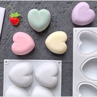 Silicone mold with 8 gourd hearts, 7 cm berry hearts for making chocolate, jelly, mousse cake, scent