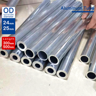Aluminium Tube OD 24-25mm Length 300mm 500mm Round Aluminum Alloy Pipe 6063 Thickness 0.5-11mm Strai