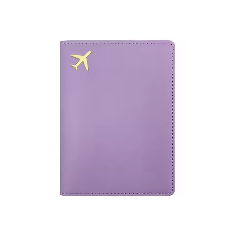 PU Leather Passport Holder Waterproof Portable Storage Passport Protective Cover Solid Color Lightwe