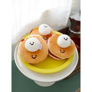 Yuguoshan Original Dorayaki Plush Earphone Bag Pendant Mochi Japanese Dessert Cute Change Small Stor