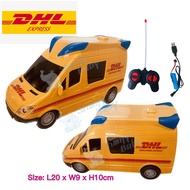 Remote Control Cargo Courier Lorry DHL Van with Light and Sound RC TRUCK RC Van RC DHL Ready Stock M