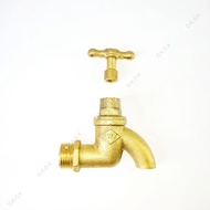 1/2" Inch City Din Brass Loose Key Tap/Brass Water Tap/ Pipe Head Tambuga/Key Bidet Tap Water Pipe H