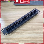 XI Wallmount Rackmount 1U Ethernet Patch Panel Punch Down Block for CAT6 Cabling