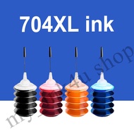 HP 704 ink HP 704XL ink HP704 HP704XL refillable ink compatible for HP D2010 K110A K010 A2010 2060 D