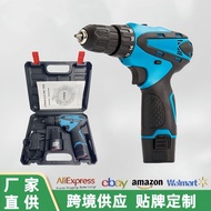 12V Rechargeable Drill Power Tools Hand Drill Package Lithium Electric Drill Electric Screwdriver 8I