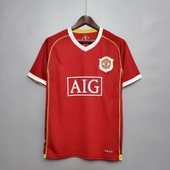 Retro Man.utd 2006 2007เสื้อแข่งฟุตบอลบ้านคลาสสิก06/07เสื้อกีฬา