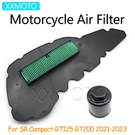 For Aprilia SR Compact GT125 GT200 GT 125 200 2021 2022 2023 Motorcycle Air Filter Oil Filter Intake