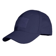 Navy Blue Baseball Cap Blue Peaked Cap Short-Brimmed Sun Hat Transparent Plaid Cloth Dark Blue Tacti