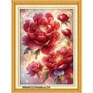 Peony cross-stitch painting mn0415-50x68cm