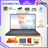 MSI Modern 15 A5M-233MY Laptop Ryzen 7 5700U|15.6"FHD IPS|8GB|512GB|W11H|MOHS - 9S7-155L26-233