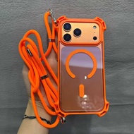 Drone Four Corner Anti Fall with Lanyard Phone Case for IPhone 17 16 15 14 13 12 11 Pro Max Plus Acr