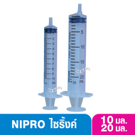 ไซริงค์ SYRINGE NIPRO 10 และ20 ML. 20มล.1ชิ้น
