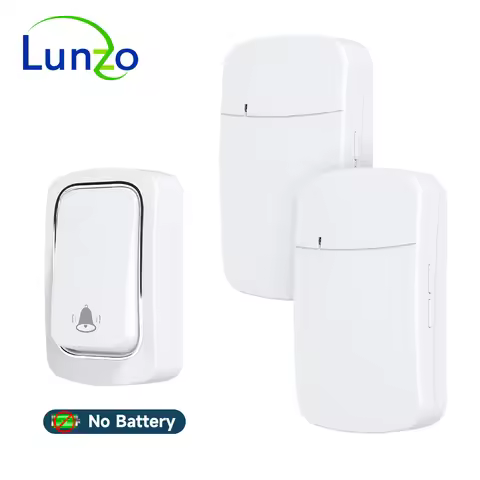 Self-Powered Wireless Doorbell AU Plug Waterproof No Battery Kinetic Door Chime 300M Range 36 Melodi