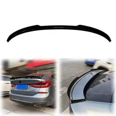 2021 2022 2023 For BMW 6 Series GT G32 640i 650i Car Rear Spoiler Roof Wing Lip Glossy Black ABS Car