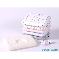 (0 - 24 Months) Baby Pillow (Latex) Infant Pillow Baby Dimple Pillow Sleeping Pillow Prevent Flat Head Pillow Newborn He