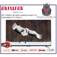 AIWA 55" inch WS-558H Frameless 4K HDR WebOS Smart TV | FREE Digital Antenna + Set Up