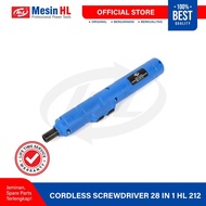 JLD LURUS CORDLESS Mini grinder Bor set Obeng Baterai LENGKAP