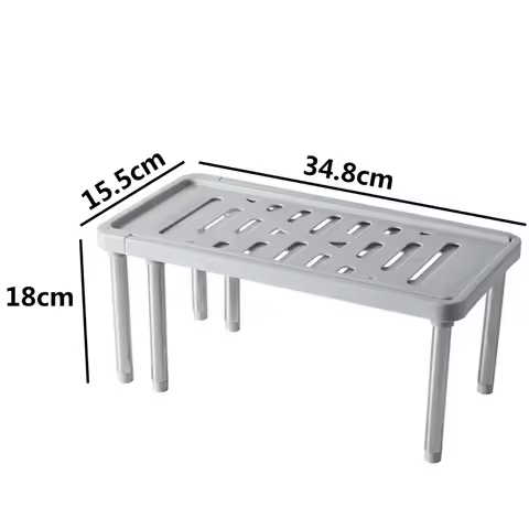Multifunctional Telescopic Shoe Rack Stainless Steel Shelf Under Sink Cabinet Dish Rack Seasoning Sh