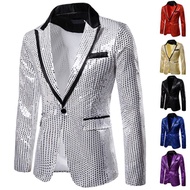 Men Suit Sequin Performance Dress Suit Nightclub Men's Clothing Host Studio Jacket Suit Wholesale 1 