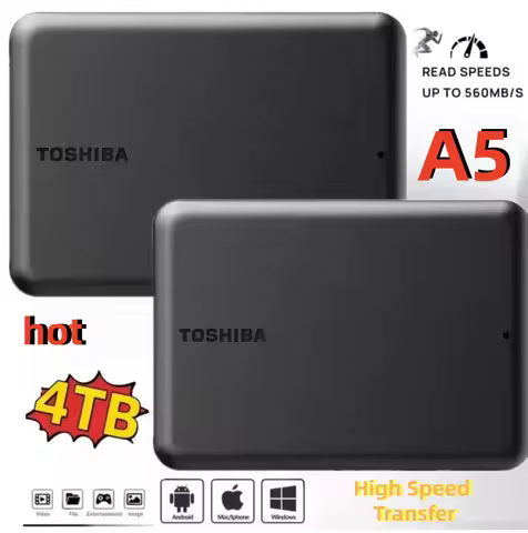 Original A5 Portable Unidad SSD Disco Duro HDD de 2.5 4TB 2TB 500GB, 1TB Hard Drive Interno SATA par