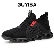 GUYISA  Safety shoes men steel cap men's shoes  safety boots Ready stock  COD