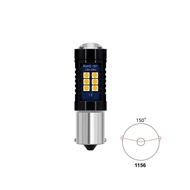 2PCS 21LED Car Signal Light Strobe Flashing Signal Bulb Replacement T20/7440 WY21W 1156/P21W/PY21W