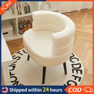 Lamb Velvet Chair Make Up Chair Single Nordic Bedroom Vanity Chair kerusi makeup 化妆椅子