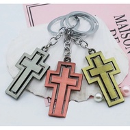 AGAPE CROSS DESIGN KEYCHAIN ANTIQUE COLOR