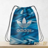 Sporty Cool String Bag | Drawstring Backpack | Adidas_blue Boys Girls Sports Bag