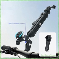[LzdjfmydcMY] Action Camera Mount Holder Motorcycle Handlebar 360 Degree Rotation Bike Bracket