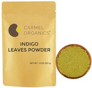 CARMEL ORGANICS Indigo Leaves Powder (8 Ounce) For Your Hair Colour| Pure and Natural Indigo Powder