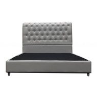 [Ready] Queen Size - White Diamond Divan Base With Headboard