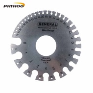 PHYHOO Wire Gauge Measuring Tool Stainless Steel Durable Round Wire Gauge for Woodworker Accessories