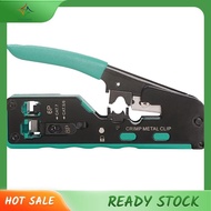 [In Stock] Multifunctional Wire Stripper 6P8P Network Tool Crimping Pliers Through-Hole Network Wire Pliers Crimping Tool